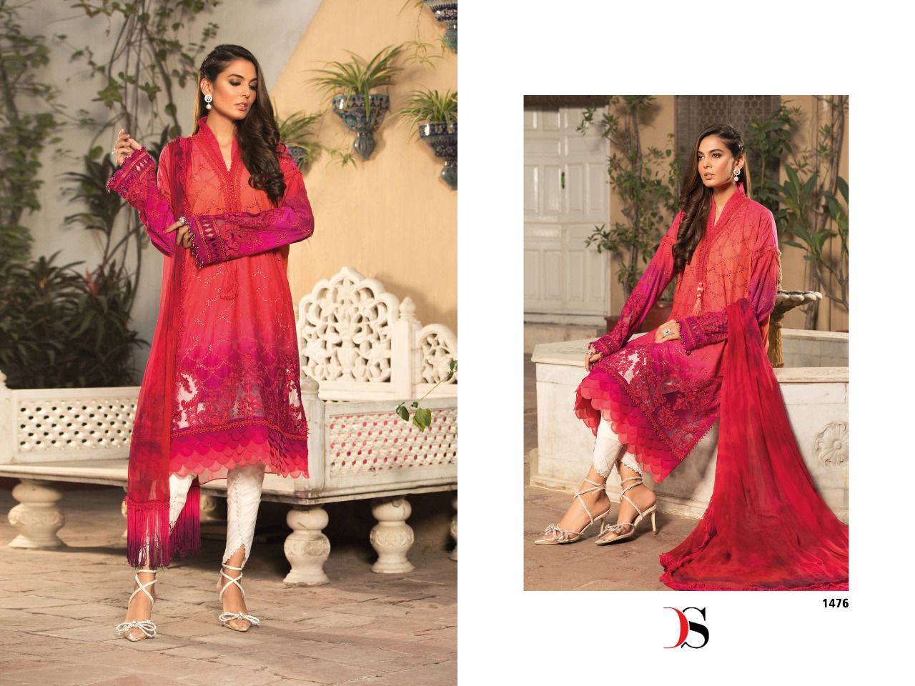 Deepsy Maria B Lawn 22 Vol 2 New Festive Wear Cotton Heavy Embroidery Pakistani Suits Collection